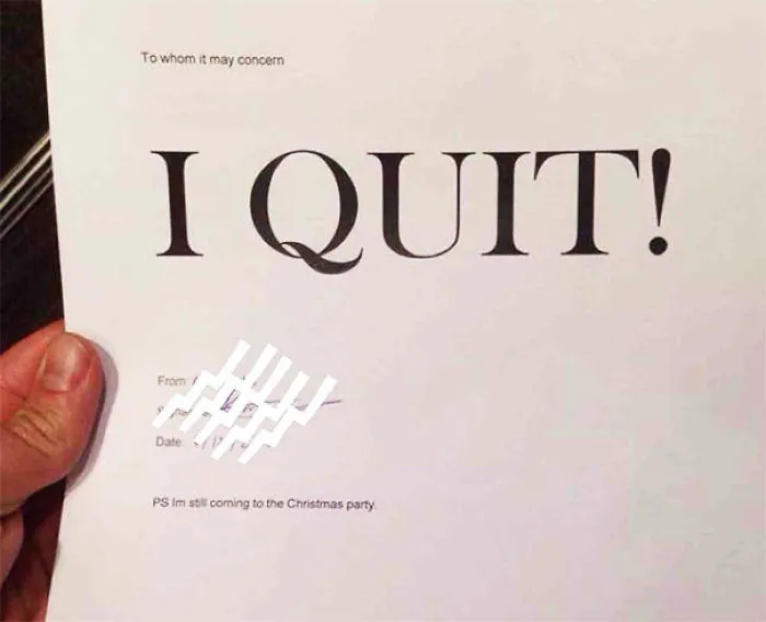 Resigned From My Job. My Friends Said I Should Post Up My Letter Of Resignation