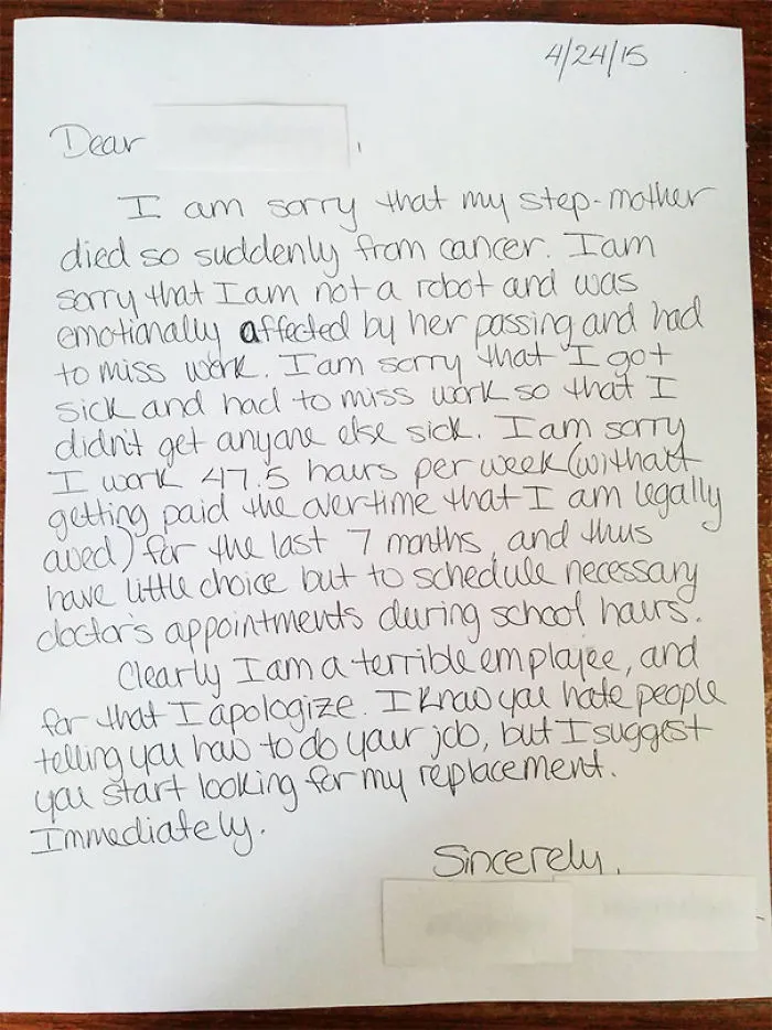 My Two Week Notice
