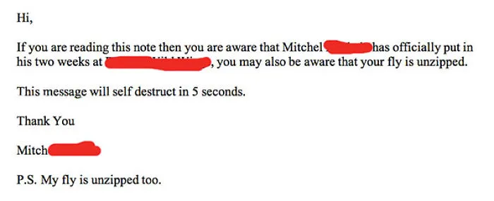 2 Week Notice - Was Told To Take This Seriously, Gave This To My Boss Instead