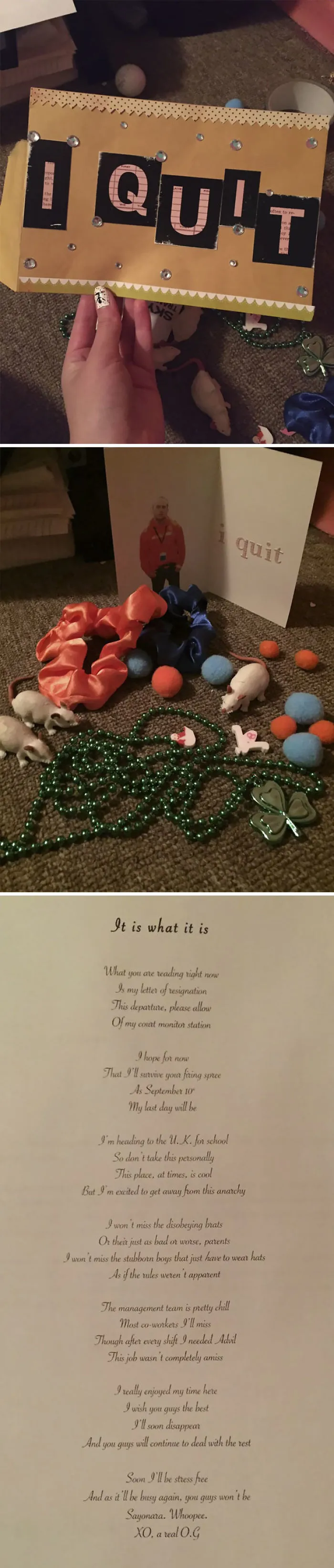 Putting Together My 2 Weeks Notice Package