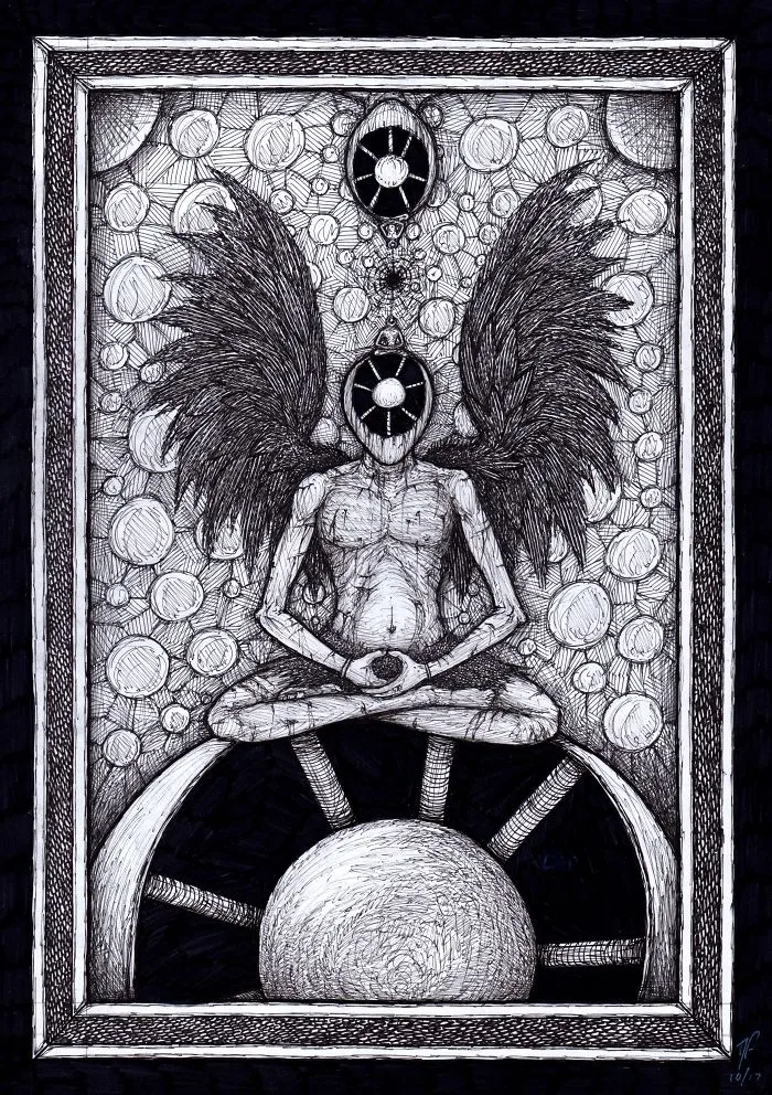 I Draw Intricate Dark Fantasy Drawings Inspired By Classical Artists And Modern Cartoons 