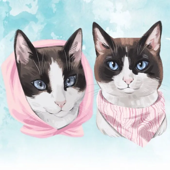 Had My Kitties Portraits Done!