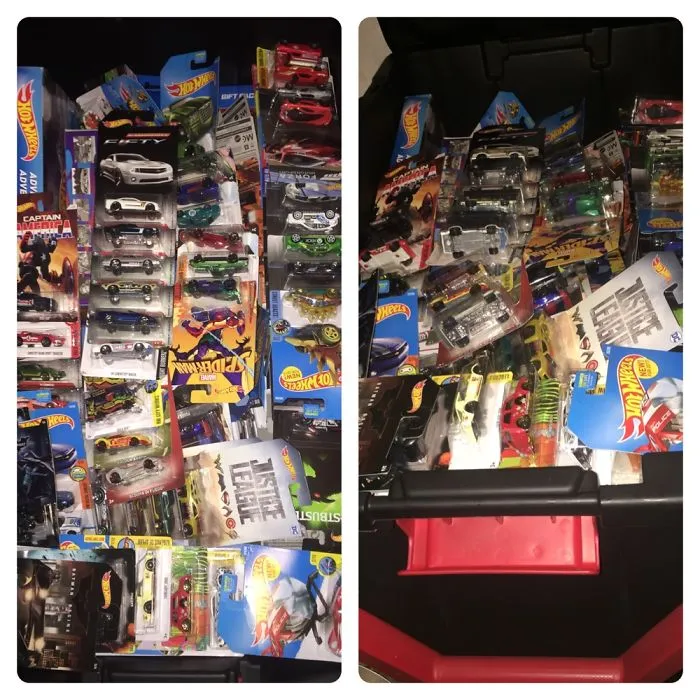 My Husband's Hot Wheels Collection. They Are In A Massive Storage Tub..they Must Be Hot Wheels.
