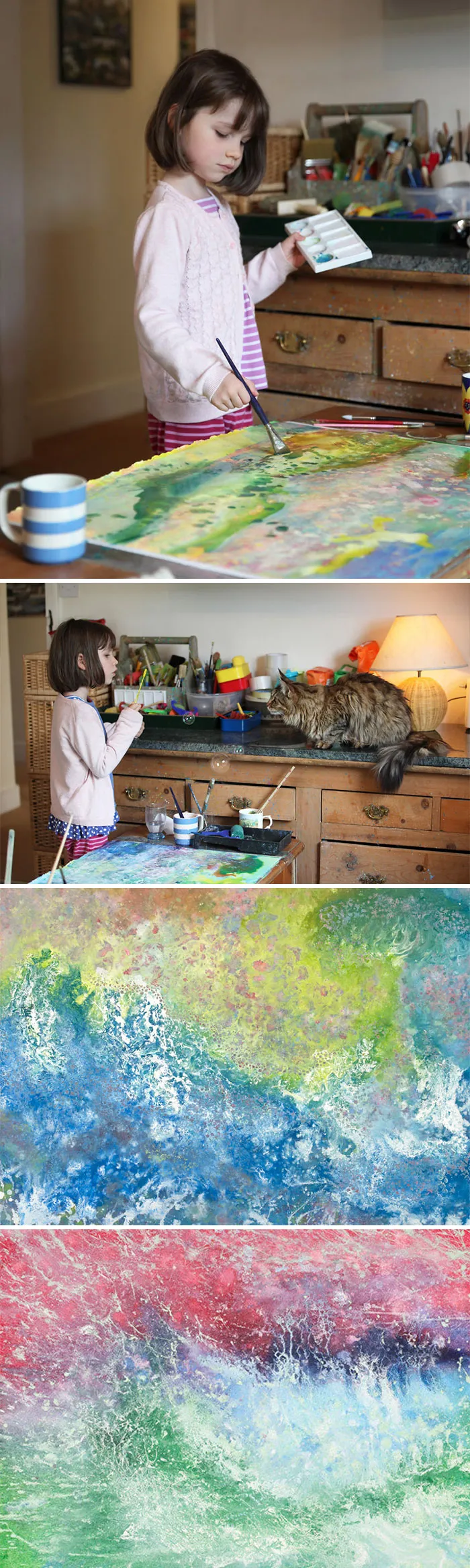 Along With Speech Therapy, Iris Grace's, Who Has Autism, Parents Introduced Her To Painting, Which Is When They Discovered Her Amazing Talent