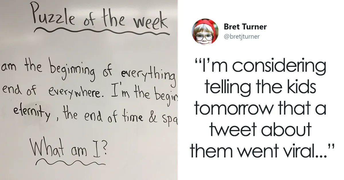 Teacher’s Classroom Riddle Gets An Answer From First Graders That He Does Not Expect