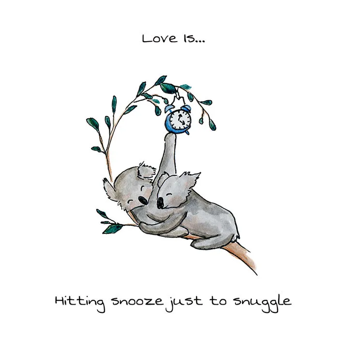 I Drew Animal Illustrations That Display The Little Ways We Show Love