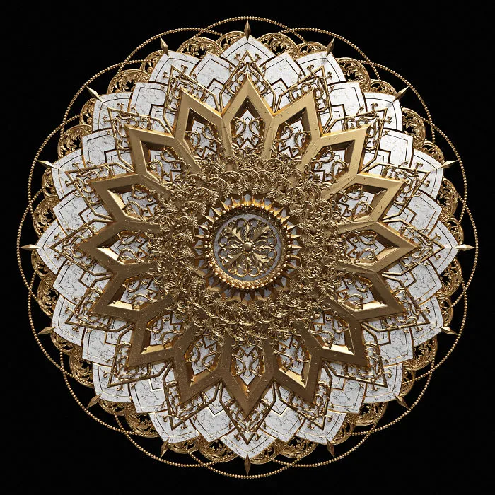 I Reimagined Traditional Mandala And Geometric Patterns As 3D Illustrations