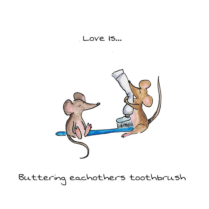 I Drew Animal Illustrations That Display The Little Ways We Show Love