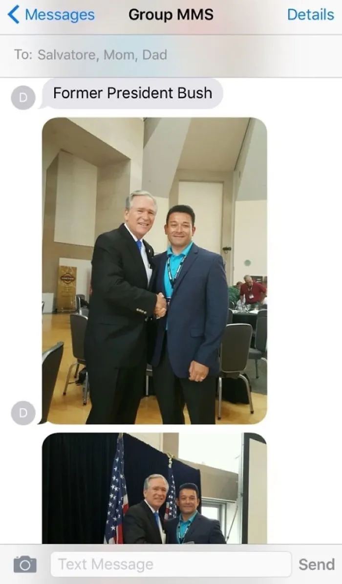 El ex-presidente Bush