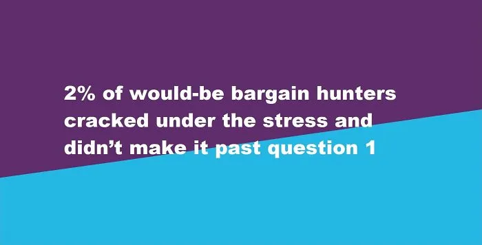 Deal Hunting Experiment Proves We Should Probably Work On Our Math Skills…