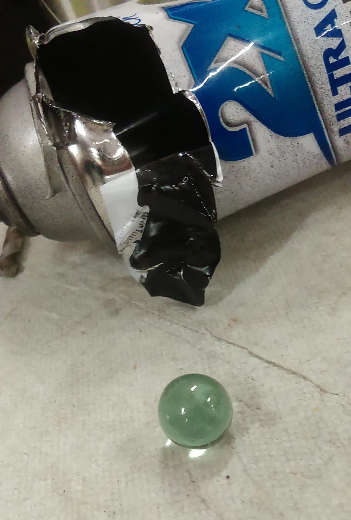 This Is What The Ball Inside Of A Paint Can Looks Like