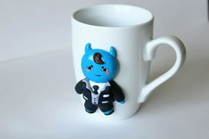 I Create Beautiful And Cute Polymer Clay Decorated Mugs