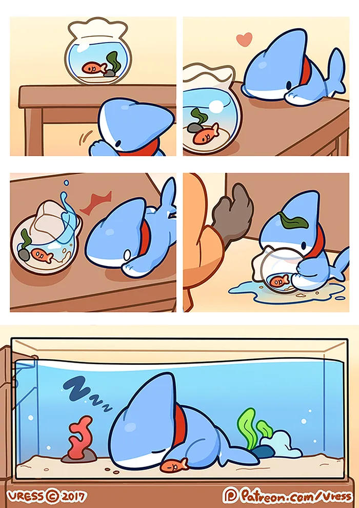 Shark Puppy Is The Cutest Thing You'll See Today (53 Comics)