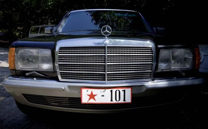 A Mercedes car 