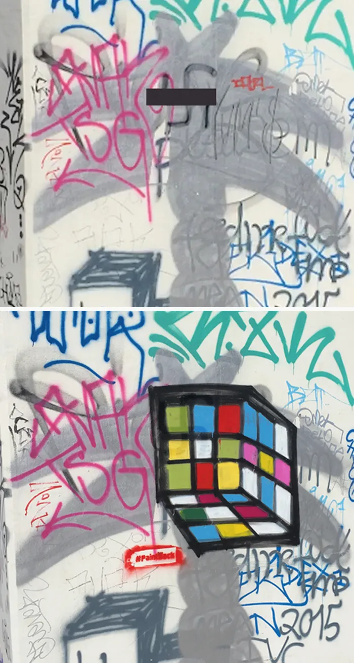 En Berlín saben cómo librarse de esas feas esvásticas pintadas en las paredes y convertirlas en algo agradable