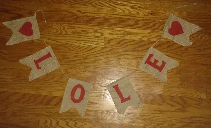This Valentine's Day "Love" Banner