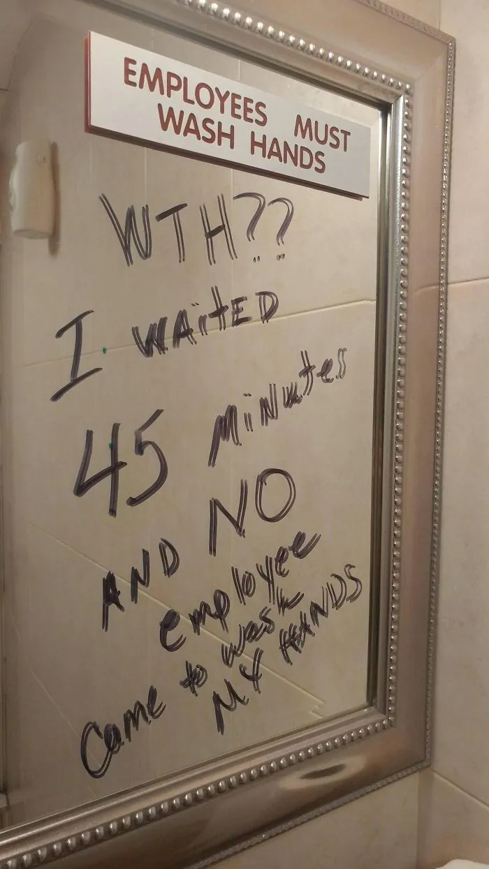 Employees Must Wash Hands