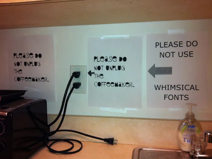 Just Say No To Whimsical Fonts