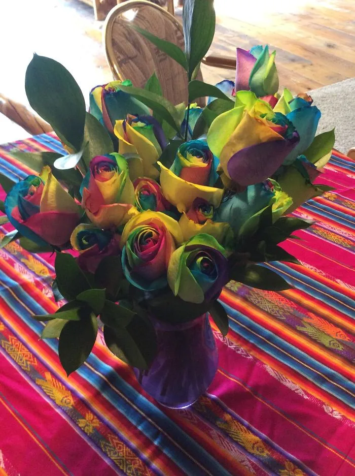 Tie Dye Roses For My Hippie Sisters Funeral