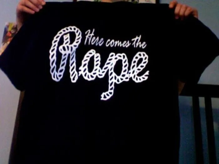 My Friends Sister Got This At A Jump Rope Camp. It's Supposed To Say Rope