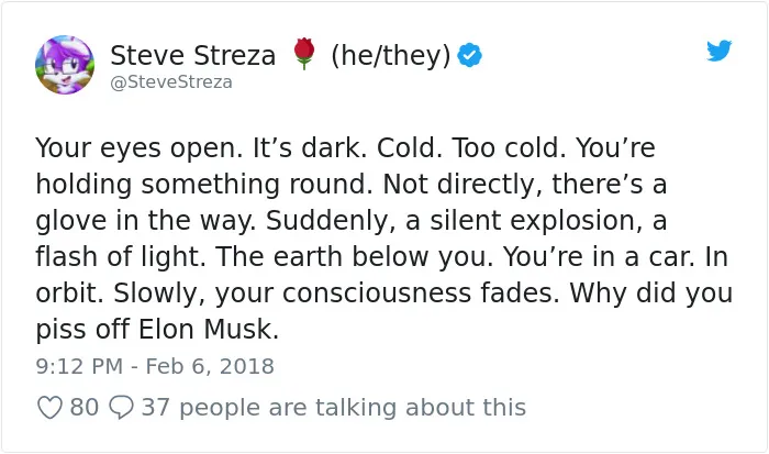 47 Of The Funniest Reactions To Elon Musk Sending Tesla Car To Mars