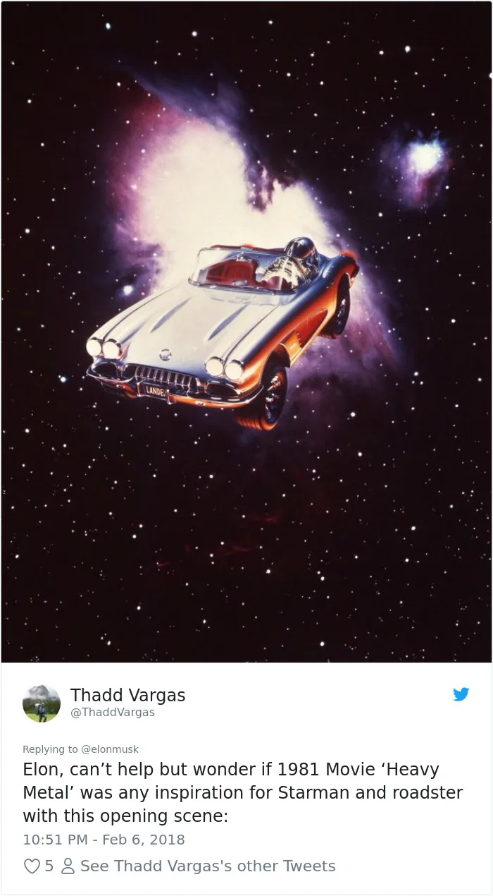 47 Of The Funniest Reactions To Elon Musk Sending Tesla Car To Mars