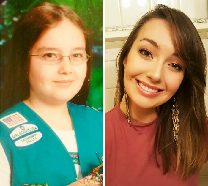 Yo en 4º grado y a los 22 años