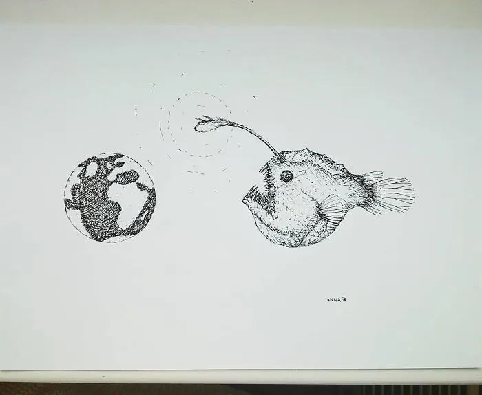 I Enjoy Drawing Ink Dots And Lines