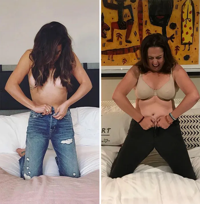 Esta comediante recrea de forma divertida las fotos de Instagram de los famosos (Nuevas imágenes)