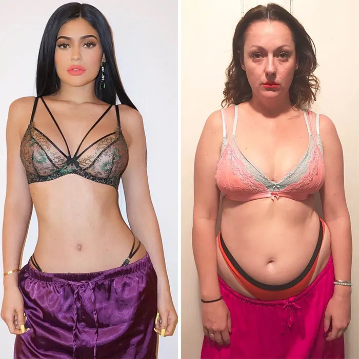 Woman Continues To Hilariously Recreate Celebrity Instagram Pics, And The Result Is Better Than The Original