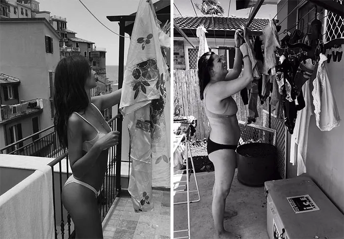 Woman Continues To Hilariously Recreate Celebrity Instagram Pics, And The Result Is Better Than The Original