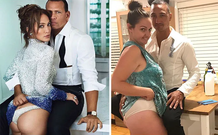 Esta comediante recrea de forma divertida las fotos de Instagram de los famosos (Nuevas imágenes)