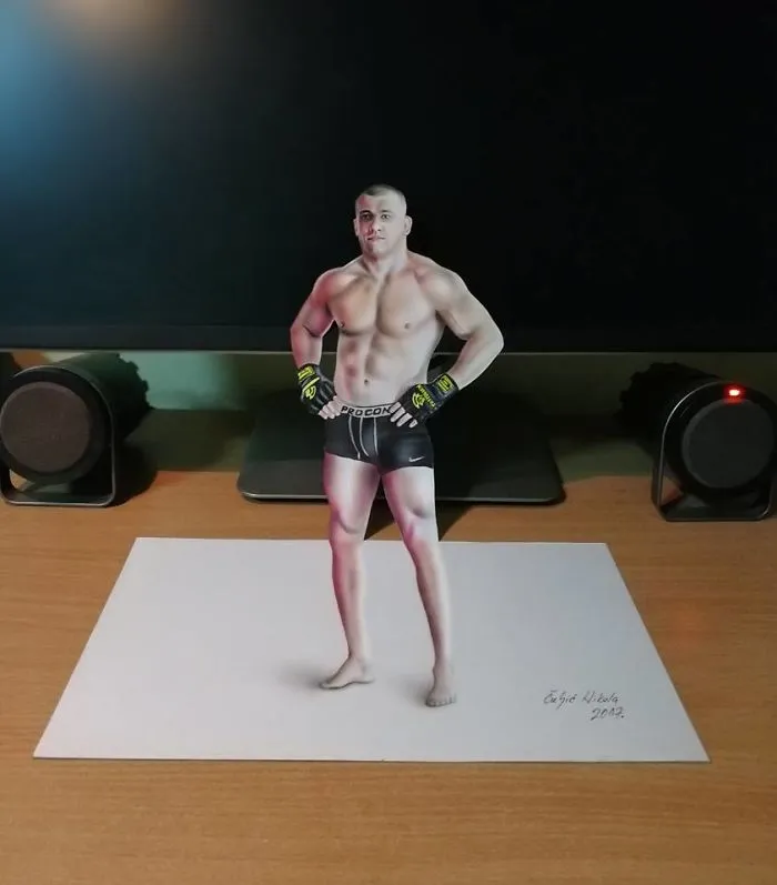 And Sometimes I Like To Draw Athletes Like This UFC Fighter