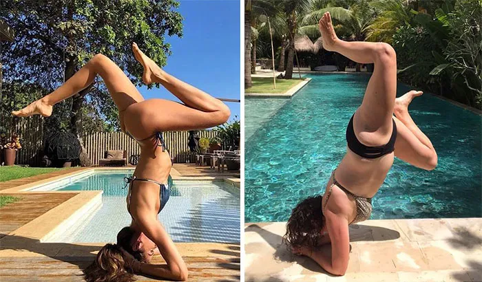 Woman Continues To Hilariously Recreate Celebrity Instagram Pics, And The Result Is Better Than The Original