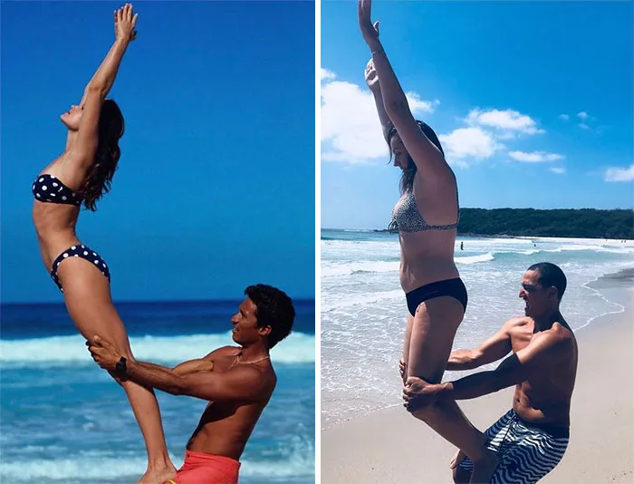 Esta comediante recrea de forma divertida las fotos de Instagram de los famosos (Nuevas imágenes)