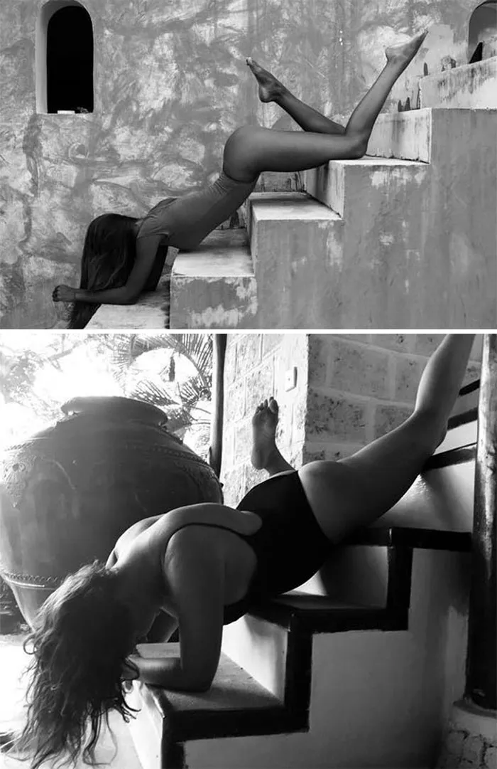 Esta comediante recrea de forma divertida las fotos de Instagram de los famosos (Nuevas imágenes)