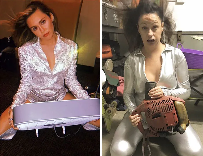 Esta comediante recrea de forma divertida las fotos de Instagram de los famosos (Nuevas imágenes)