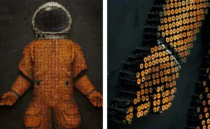 I Created This Astronaut Out Of 5000 Screws