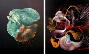 UK Artist Genevieve Leavold Creates Dark Worlds Of Abstracted Natural Forms