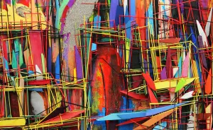 Spent 6 Months Creating My Largest "Roller Coaster" Painting