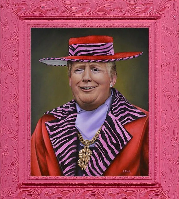Artist Breaks The Traditional Masculinized Image Of Famous People By Taking Them To Their Pink World