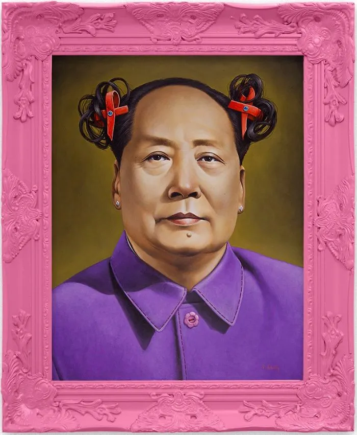 Artist Breaks The Traditional Masculinized Image Of Famous People By Taking Them To Their Pink World