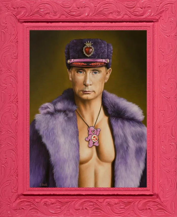 Artist Breaks The Traditional Masculinized Image Of Famous People By Taking Them To Their Pink World