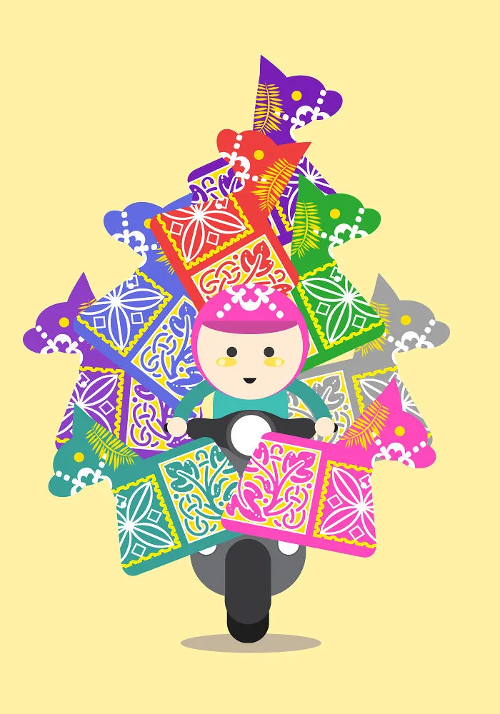 Paper Horses In Preparation For The Tet Holiday