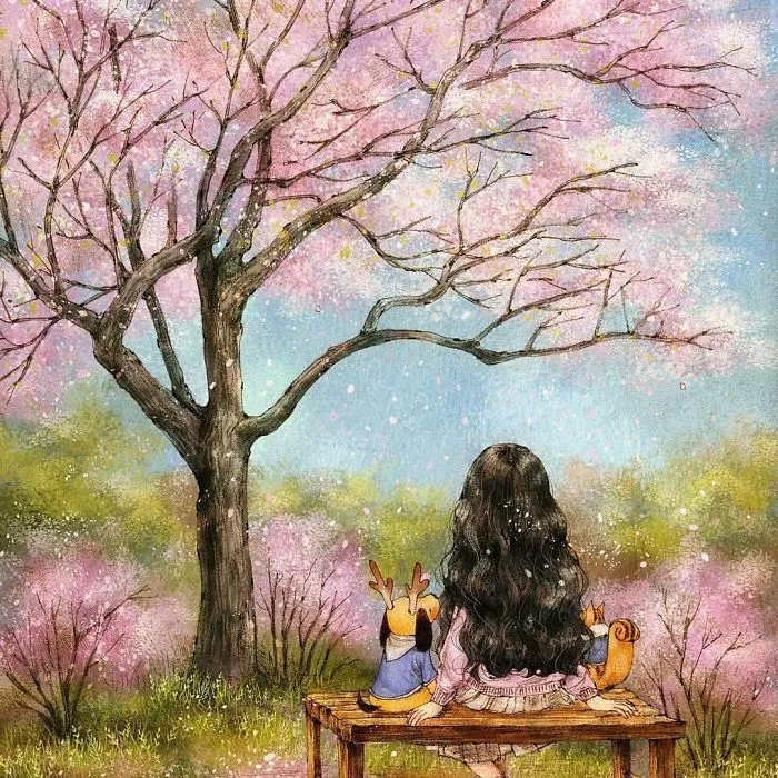 Happiness In Living Alone Revealed In 65 Illustrations By Korean Artist
