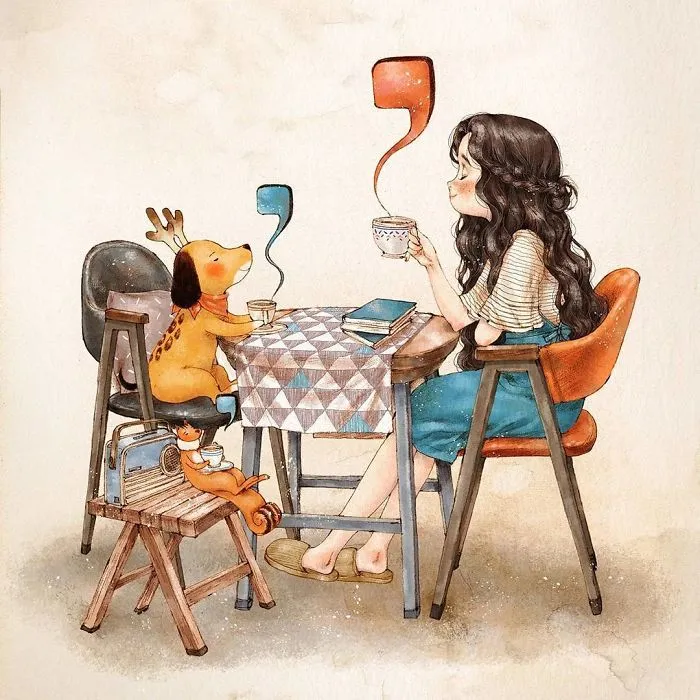 Happiness In Living Alone Revealed In 65 Illustrations By Korean Artist