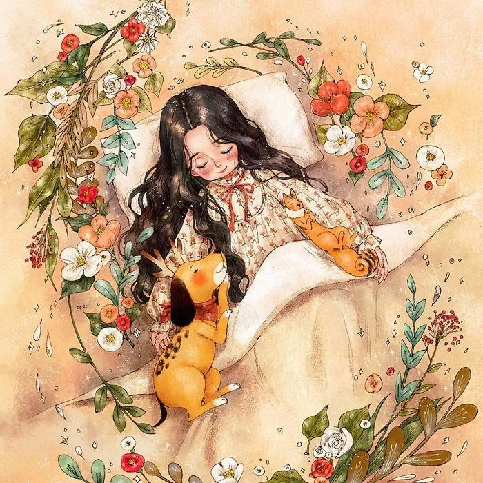 Happiness In Living Alone Revealed In 65 Illustrations By Korean Artist