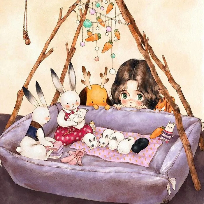 Happiness In Living Alone Revealed In 65 Illustrations By Korean Artist