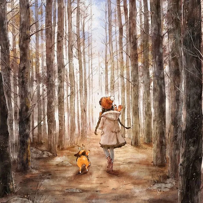 Happiness In Living Alone Revealed In 65 Illustrations By Korean Artist