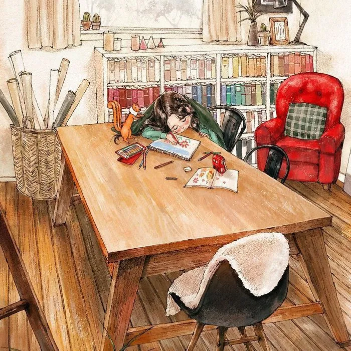 Happiness In Living Alone Revealed In 65 Illustrations By Korean Artist